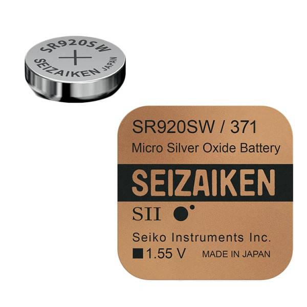 

Батарейки 371 Seizaikin Seiko (SR920SW, G6) серебро