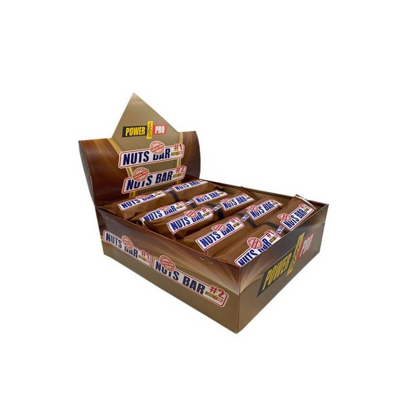 

Фитнес батончики Power Pro Nuts Bar 100% Sugar Free 20x70 г