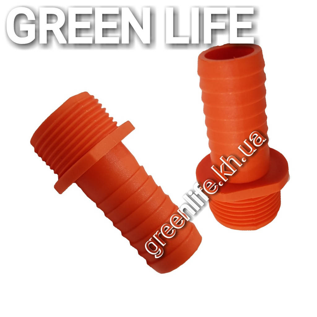 

Штуцер соединительный 3/4" шланг - 3/4" наружная резьба SLD