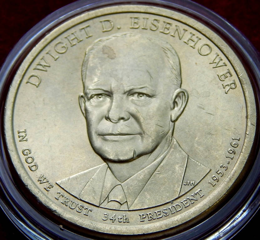 

Монета США. 1 доллар 2015 г. Дуайт Эйзенхауэр - 34