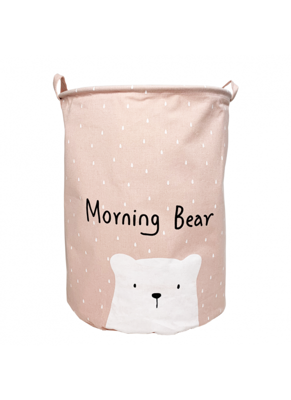 

Корзина для игрушек Baby Comfort Hello My Bear розовая LL, Розовый