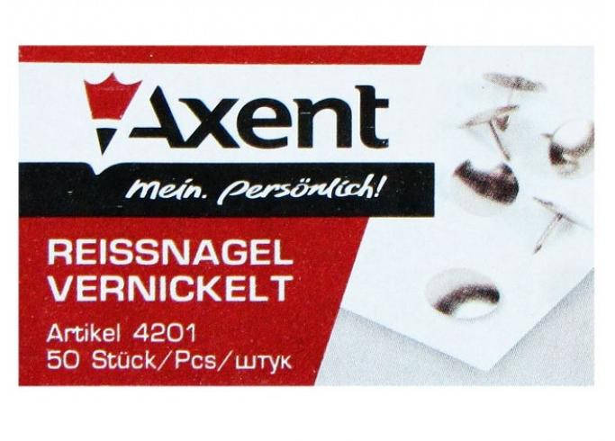 

Кнопки Axent 4201 никелированные 50 шт.