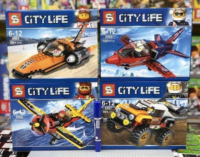 

Конструктор SY6965-6968 лего Lego technic city самолет джип