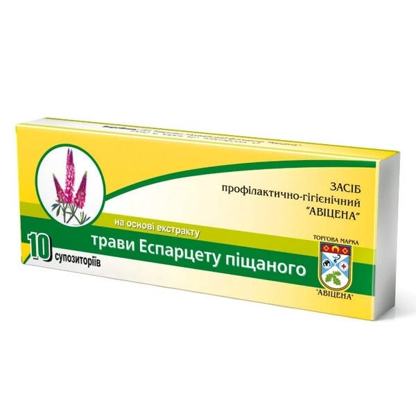 

Свечи (суппозитории) с Эспарцетом песчаным, 10 шт.