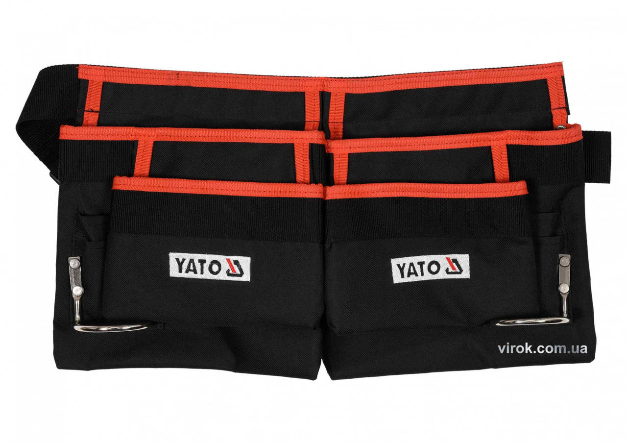 

Пояс з 4 кишенями для інструментів і 2 петлями для молотків YATO YT-74001