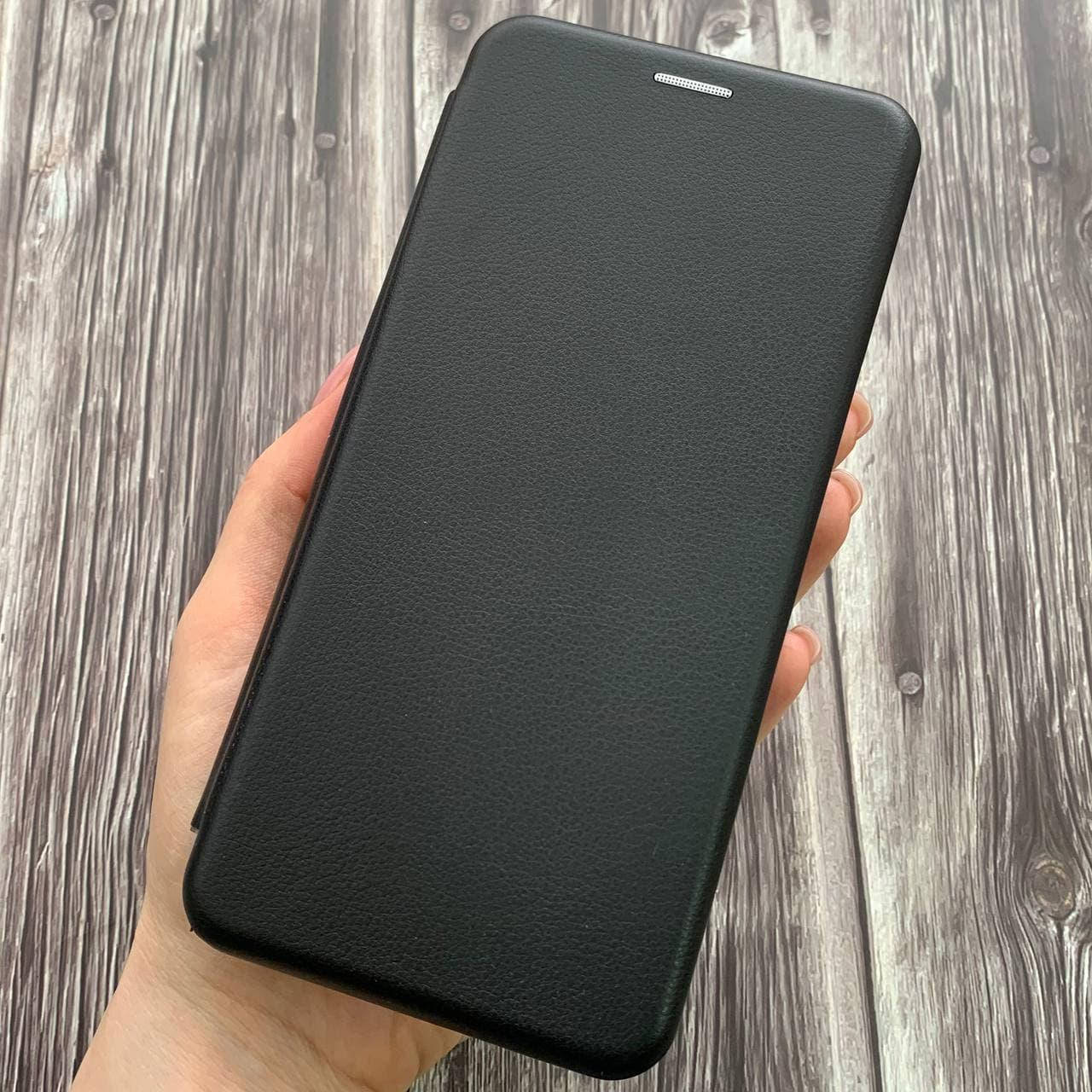 

Чехол книга для Huawei P Smart Z с эко кожи с подставкой книжка на телефон хуавей п смарт з черная STN, Черный