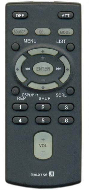 

Пульт для автомагнитолы SONY RM-X155 (RM-X153, RM-X151, RM-X154), Черный