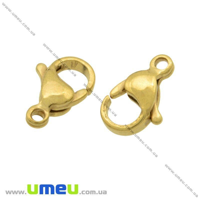

Замок-карабин из нержавеющей стали, 13х8 мм, Золото, 1 шт (STL-022860)