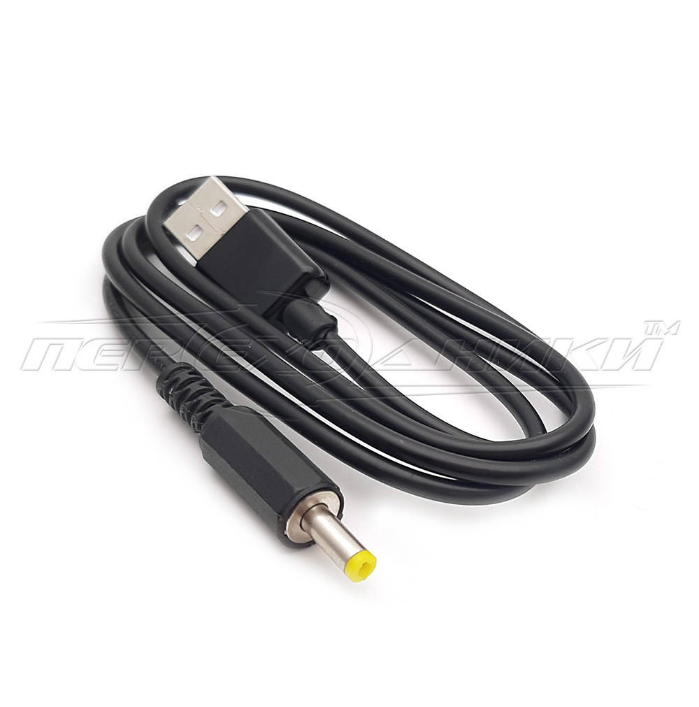 

Кабель питания USB to DC 4.0x1.7 мм , 0.9 м, Черный