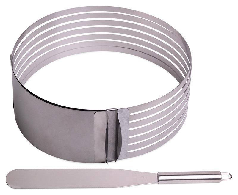 

Форма Kamille для нарезки бисквита 15-20см, регулируемая с ножом