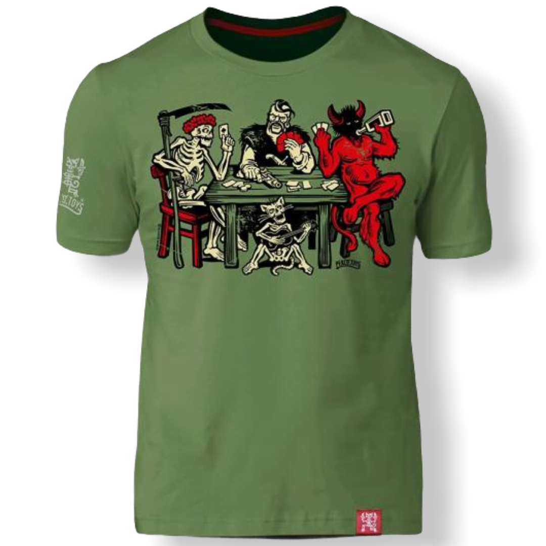 

Футболка PEKLO.TOYS Преферанс Olive