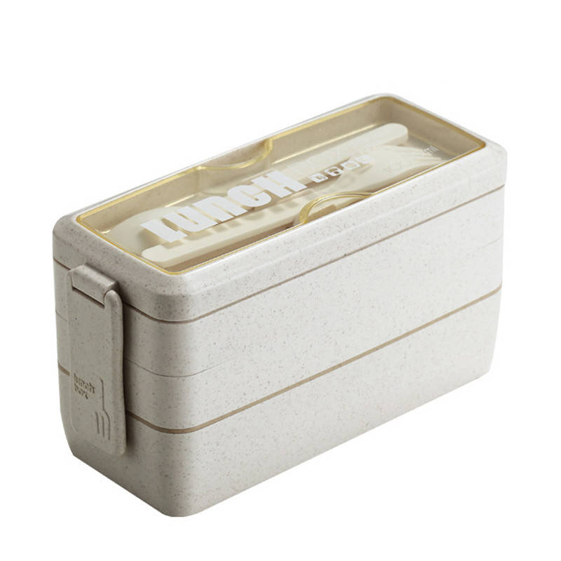 

Ланч-бокс с пшеничного волокна с отделениями Tobias 1, Бежевый