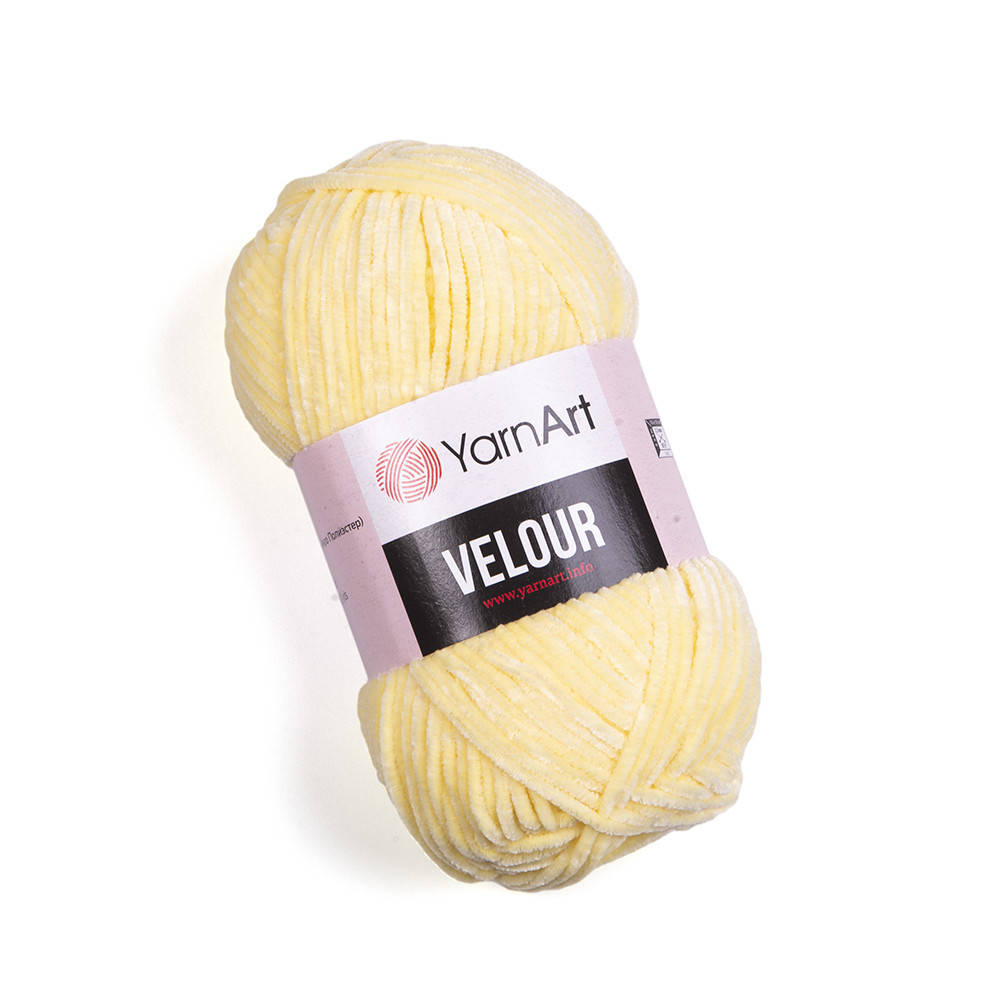

Yarnart Velour № 844 светло-желтый
