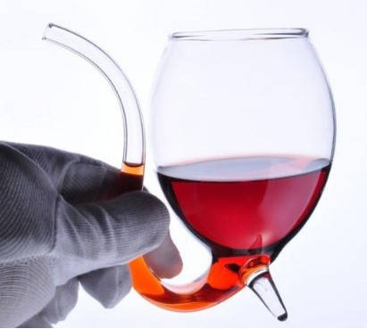 

Оригинальный Бокал для вина и коктейлей с трубочкой