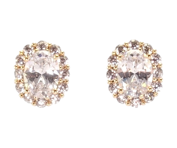 

Серьги Xuping Позолота 18K гвоздики (пусеты) "Фианиты в обрамлении циркония"