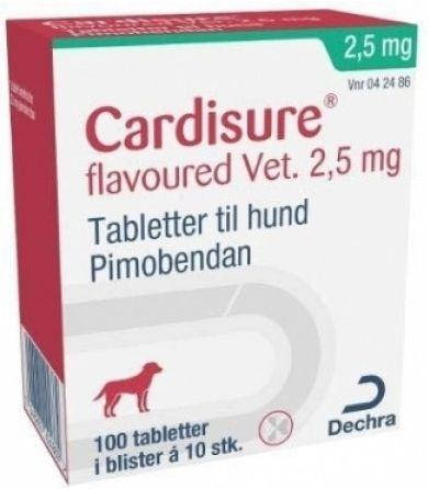 

КАРДИШУР 2,5 мг CARDISURE поддержка при сердечной недостаточности у собак, 10 таблеток