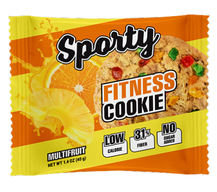 

Фитнес печенье Sporty Fitness Мультифрукт (40 грамм)