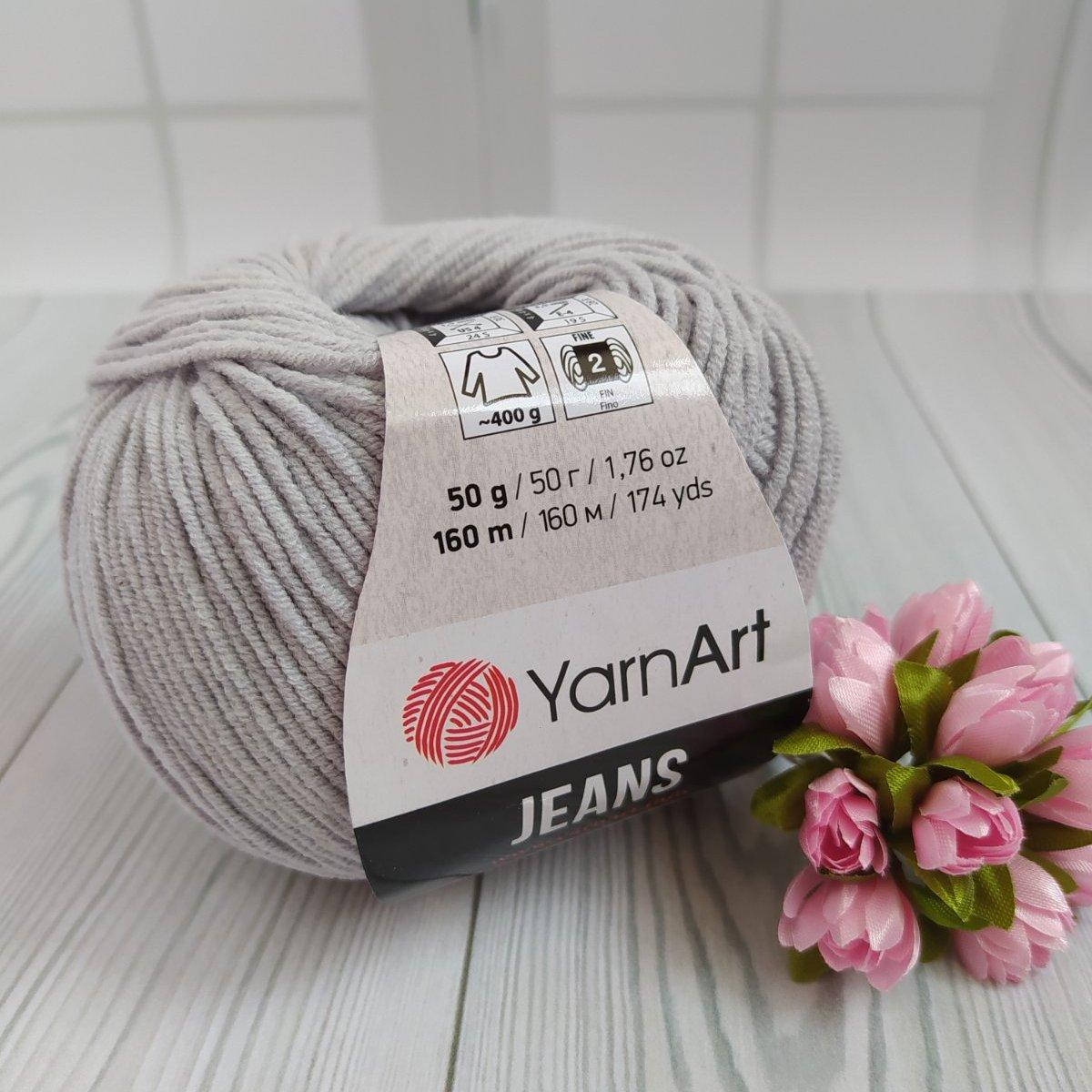 

YarnArt Jeans (№80)сірий, Серый