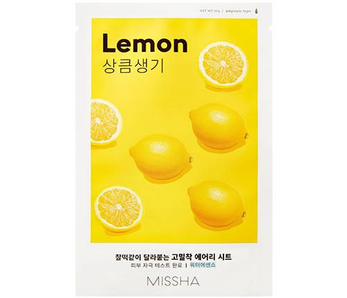 

Тканевая маска с экстрактом лимона Missha Airy Fit Sheet Mask Lemon 19g