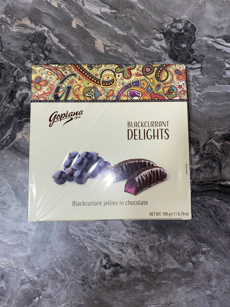

Мармелад Goplana со вкусом черной смородины в шоколаде 190 грм