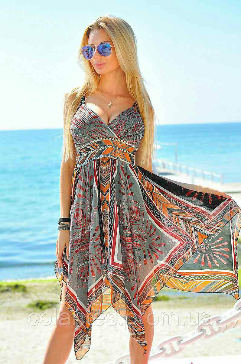 

Летнее платье - сарафан на пляж