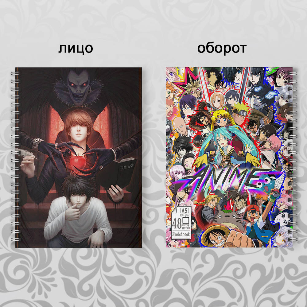 

Скетчбук Аниме Death note 004