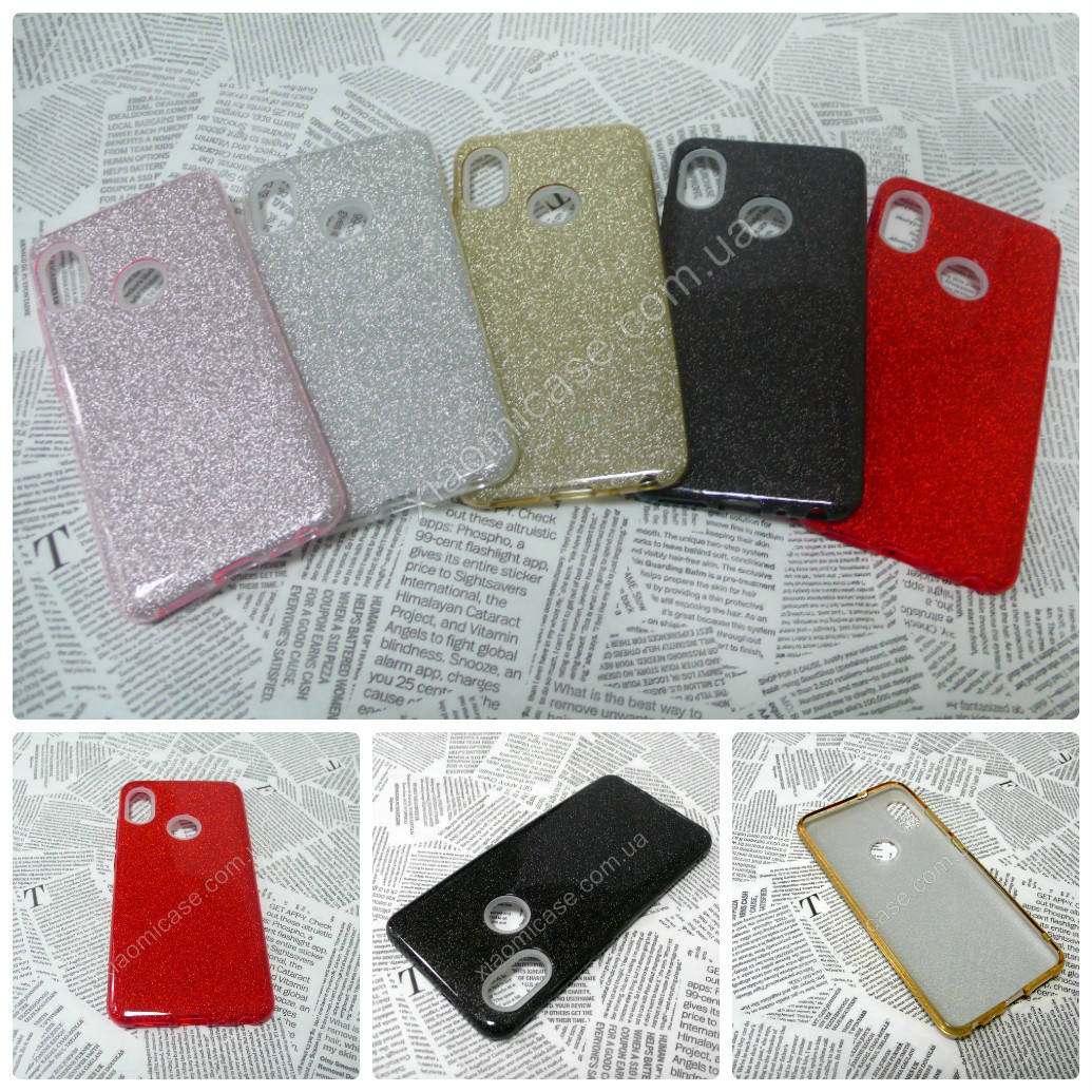 

TPU чехол накладка бампер Блестки для Xiaomi (Ксиоми) Redmi Note 5 Pro, Разные цвета