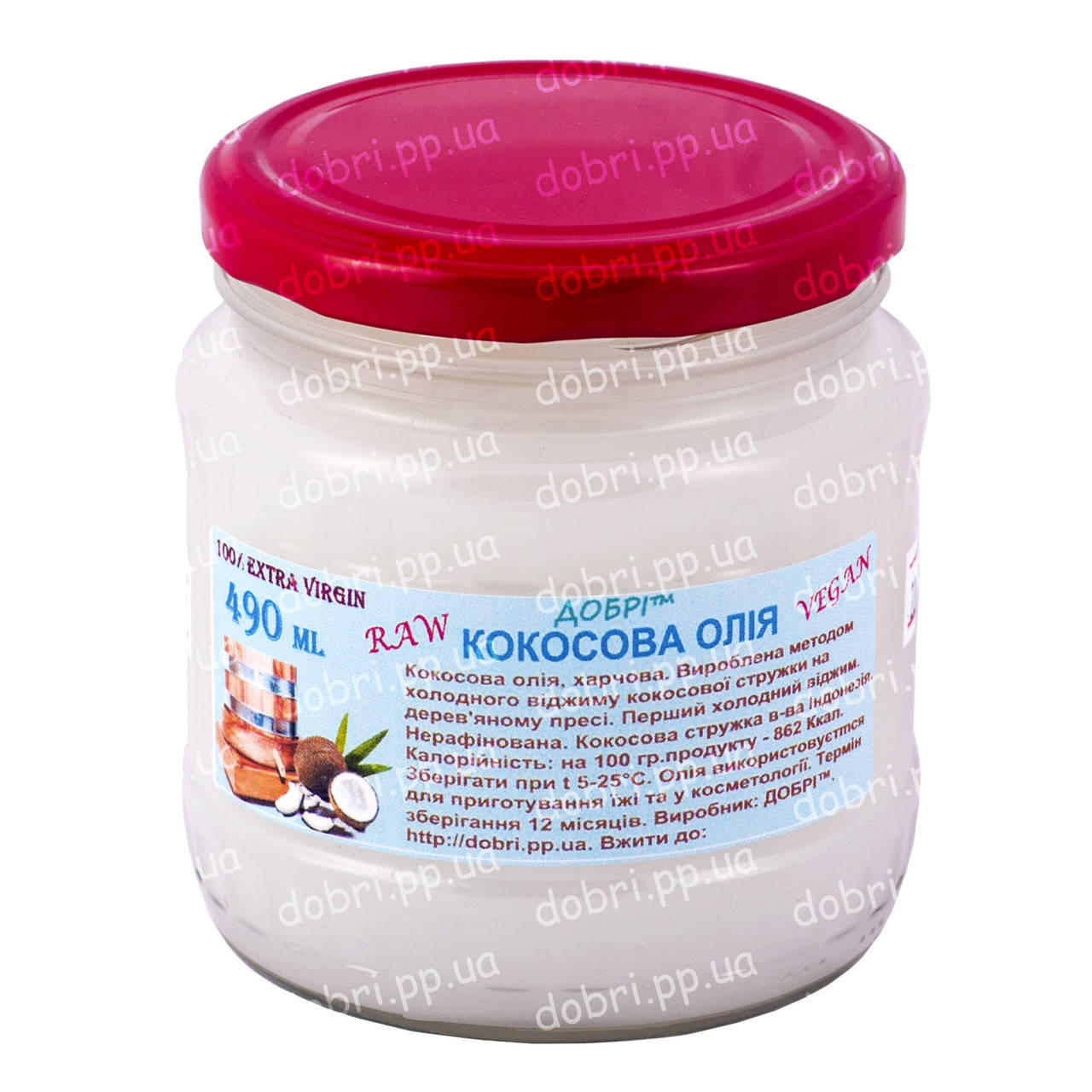 

Кокосовое масло (490мл)