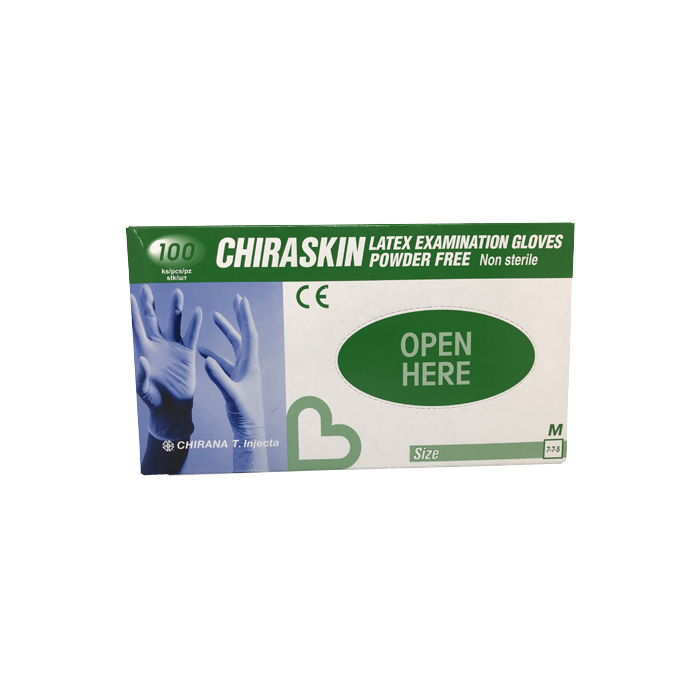 

Перчатки "CHIRASKIN", медицинские, латексные, неприпудренные, нестерильные, 100 шт./уп. (арт. 113), Белый