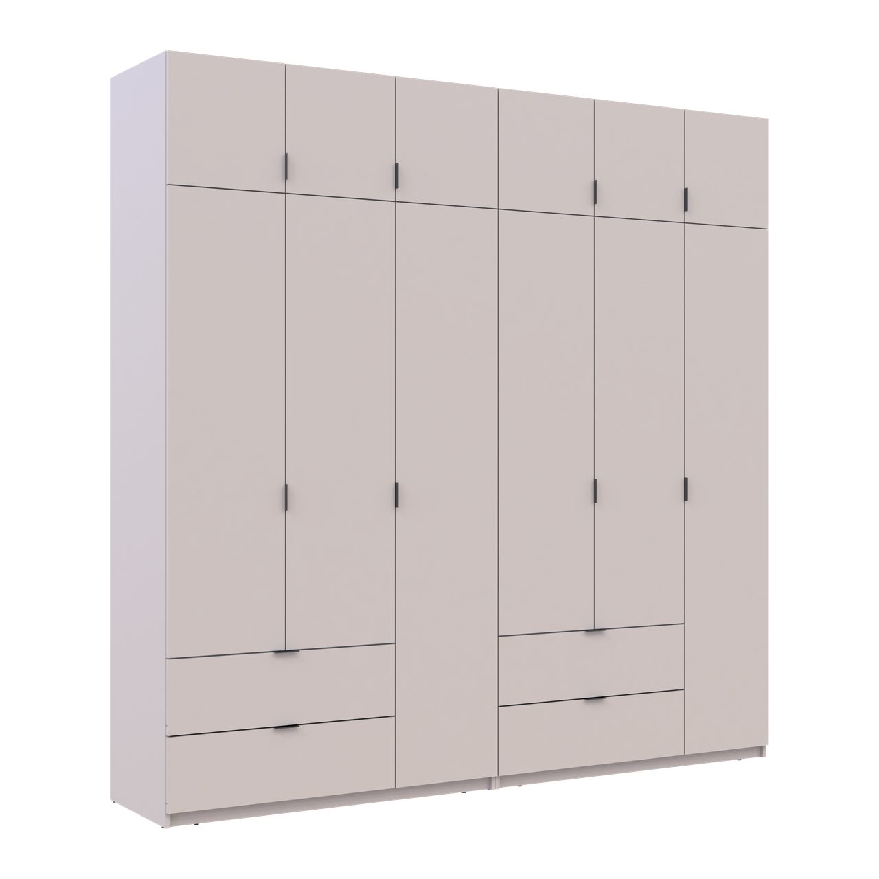 Розпашна Шафа для одягу Doros Лукас Кашемір 3+3 ДСП 240х50х240 (42005108) 6