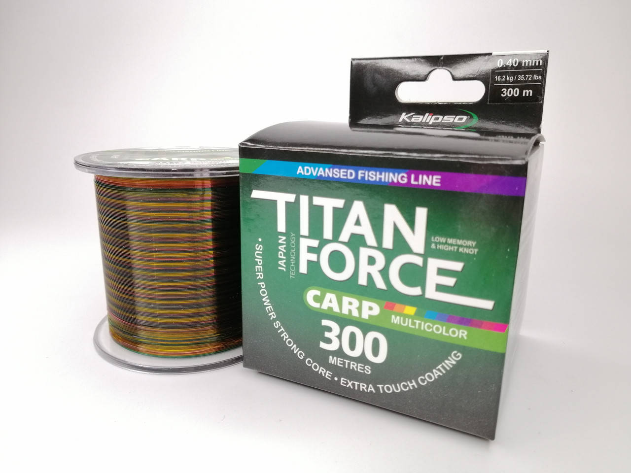 

Леска Kalipso Titan Force Carp MC 300м 0.40мм, Разные цвета