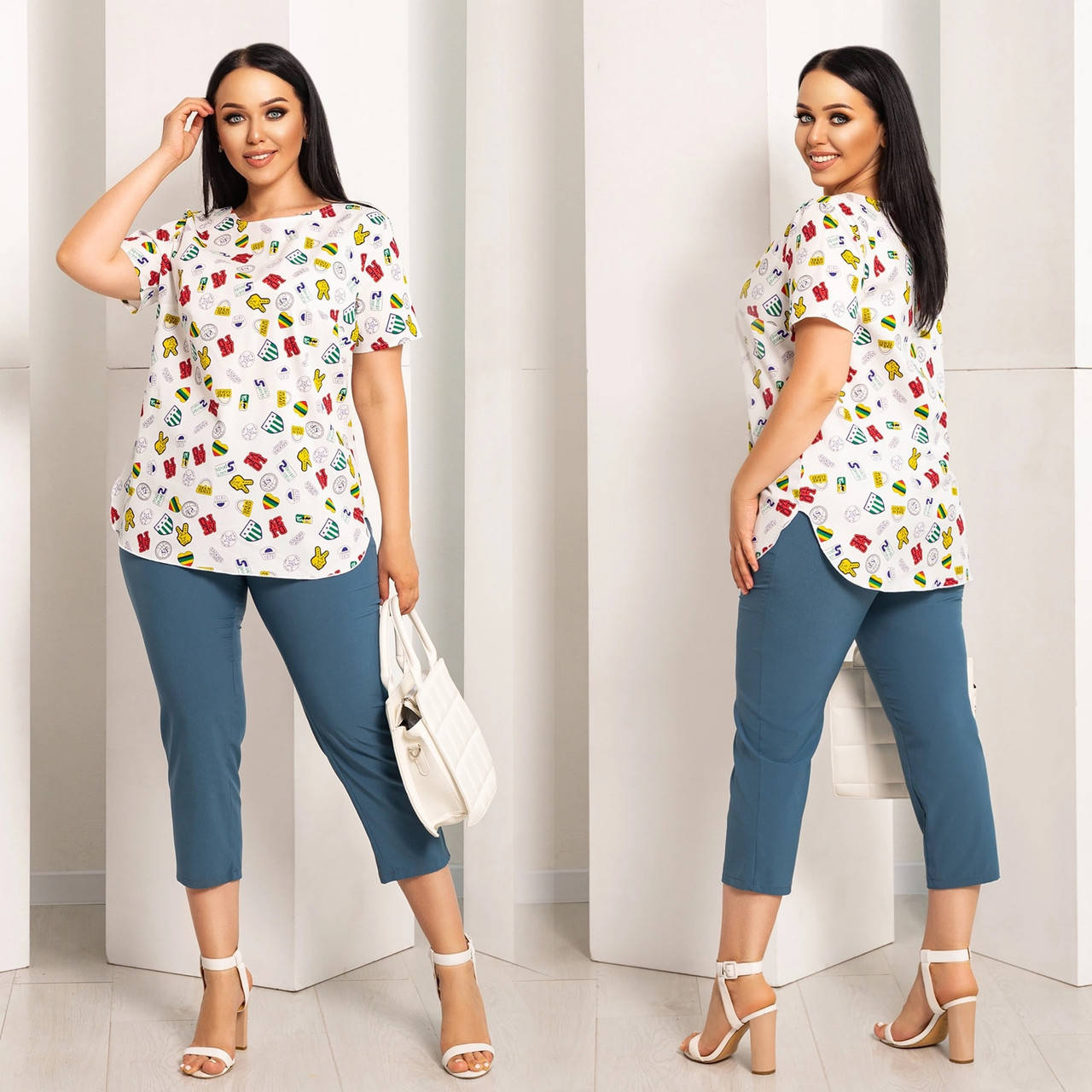 

Костюм двойка женский полубатальный, размеры 46-60 "LADA" недорого от прямого поставщик