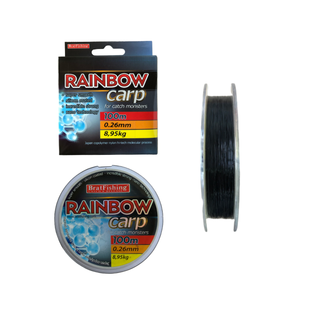 

Волосінь RAINBOW CARP 100м 0,28мм