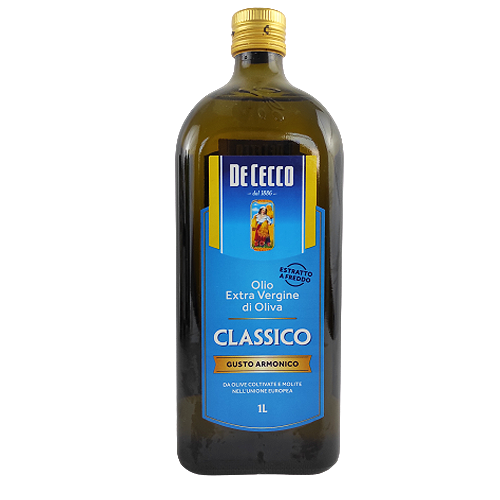 

Олія оливкова Де Чекко Класична De Cecco Classico 1L 12шт/ящ (Код : 00-00000610)