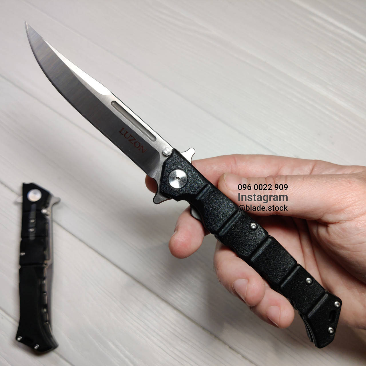 

Cold Steel Luzon medium Оригинал (Колд Стил Лузон) складной тактический нож, Черный