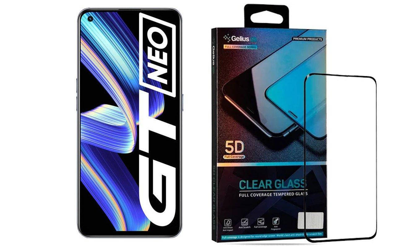 

Защитное стекло 5D Gellius для Realme GT Neo, Черный