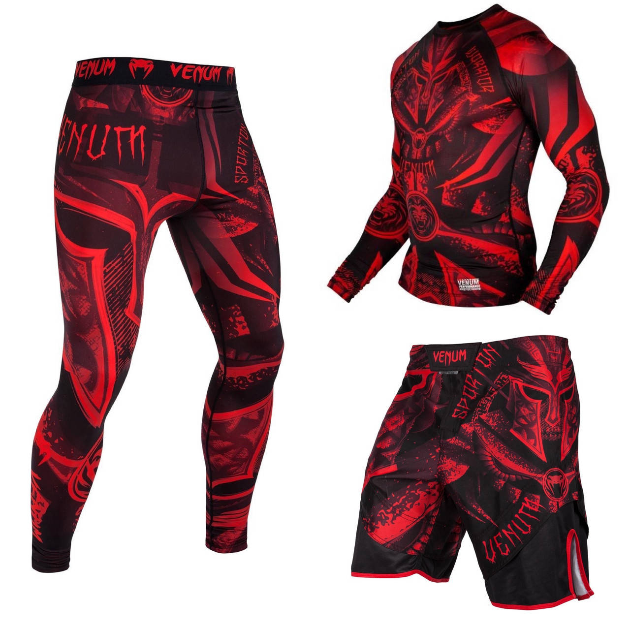 

Мужской компрессионный костюм Venum Gladiator 3.0 3в1 : Рашгард, шорты, леггинсы, комплект