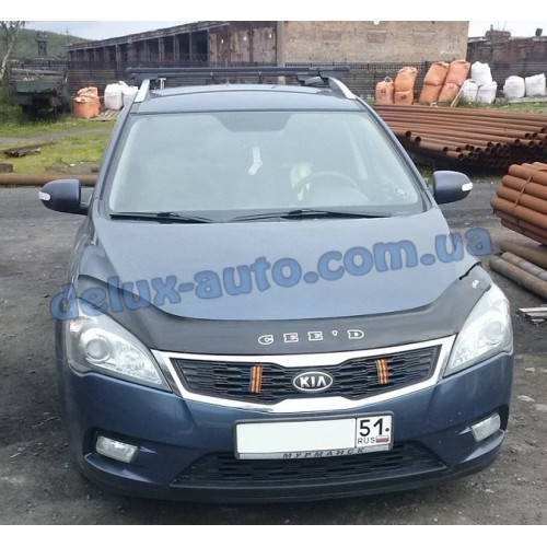

Мухобойка на капот KIA CEED 2009-2012 Дефлектор капота на Киа Сид 2009-2012