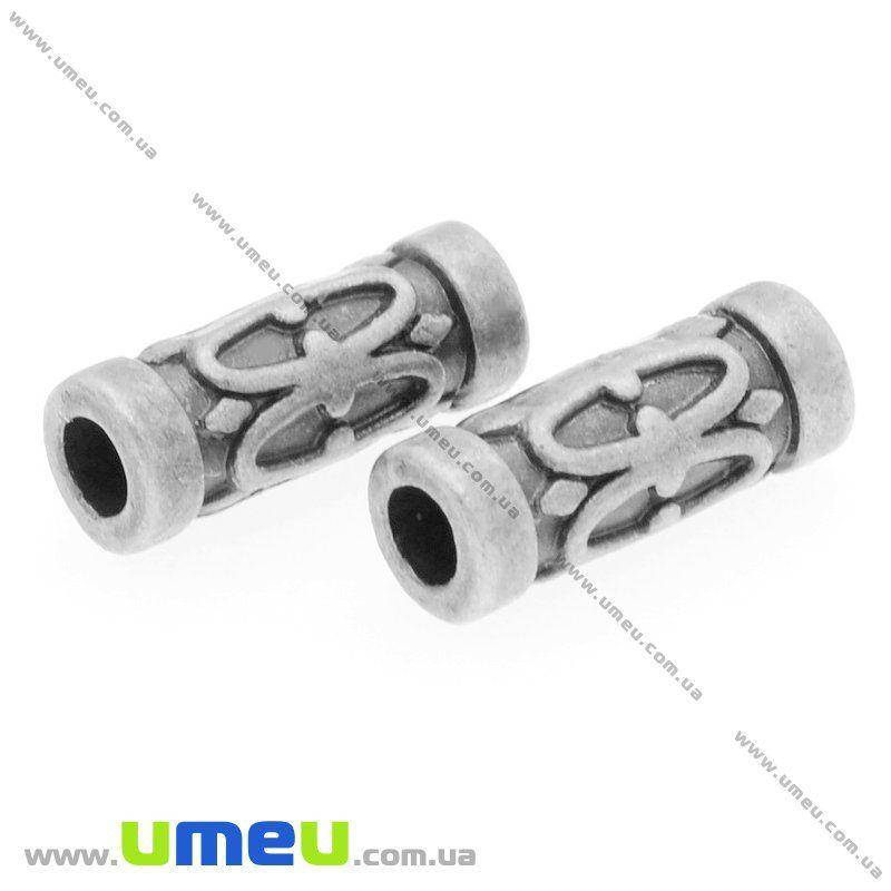 

Бусина мет. Трубочка, 13х5 мм, Античное серебро, 1 шт (BUS-009014)