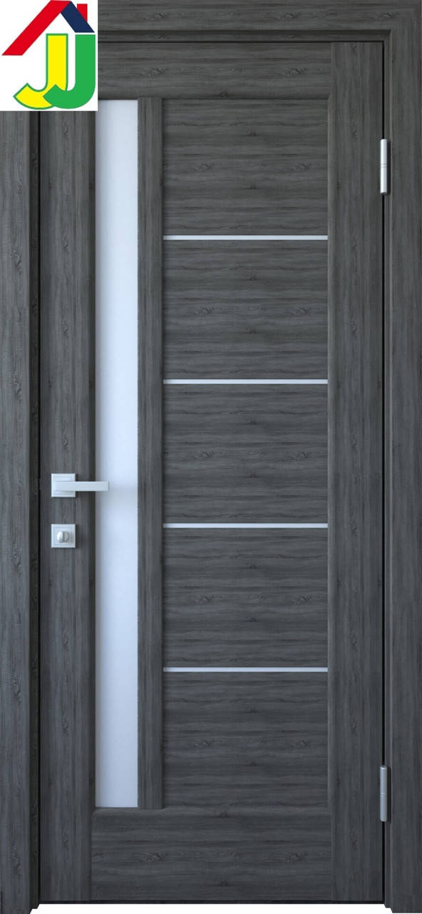 

Дверь межкомнатная Новый стиль Грета ПВХ Ностра Грей New