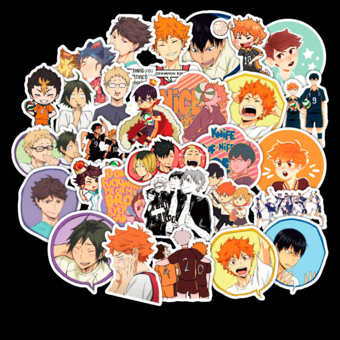 

Набор стикеров Волейбол Haikyuu!! Аниме 50 шт (7836)