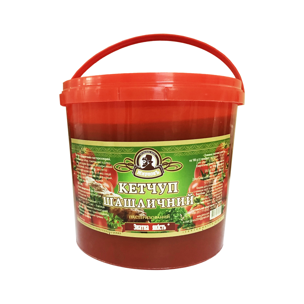 

Кетчуп Шашличный ведро ЖирновЪ 5кг