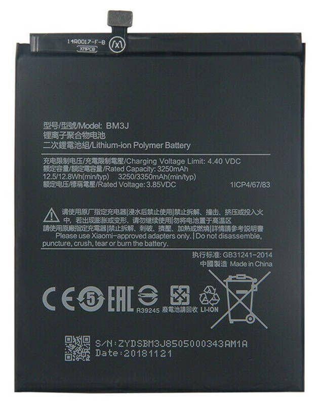 

Аккумулятор Xiaomi Mi8 Lite / BM3J (3350 mAh) 12 мес. гарантии