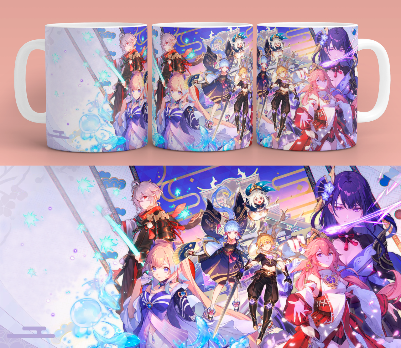 

Кружка Геншин импакт 01, Белый