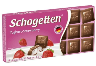 

Шоколад Schogetten молочный клубника+йогурт 100 г