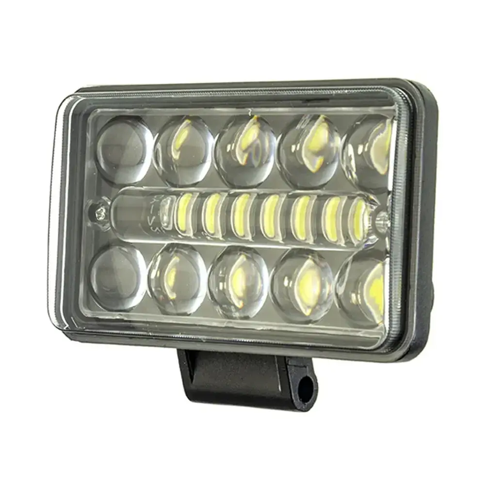

Дополнительная фара светодиодная прямоугольная ближний свет CYCLONE WL-R1 48W HI/LOW, Черный