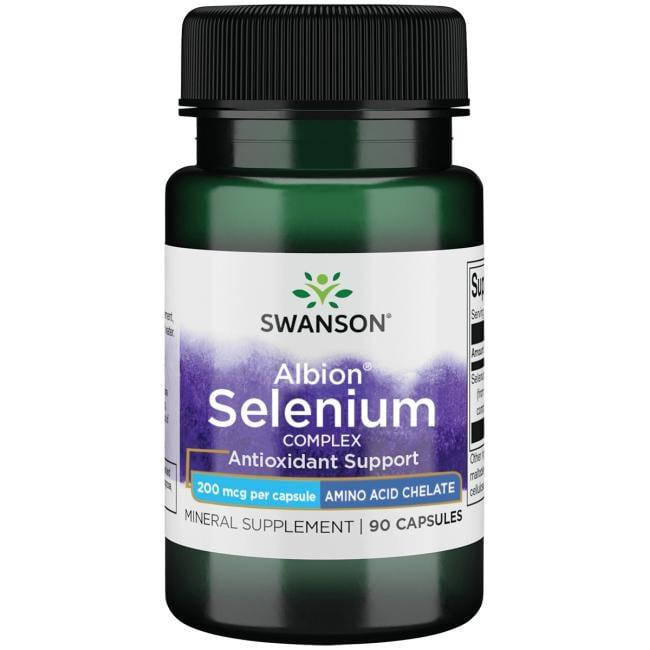 

Селен комплексный, Albion Selenium, Swanson, 200 мкг, 90 капсул