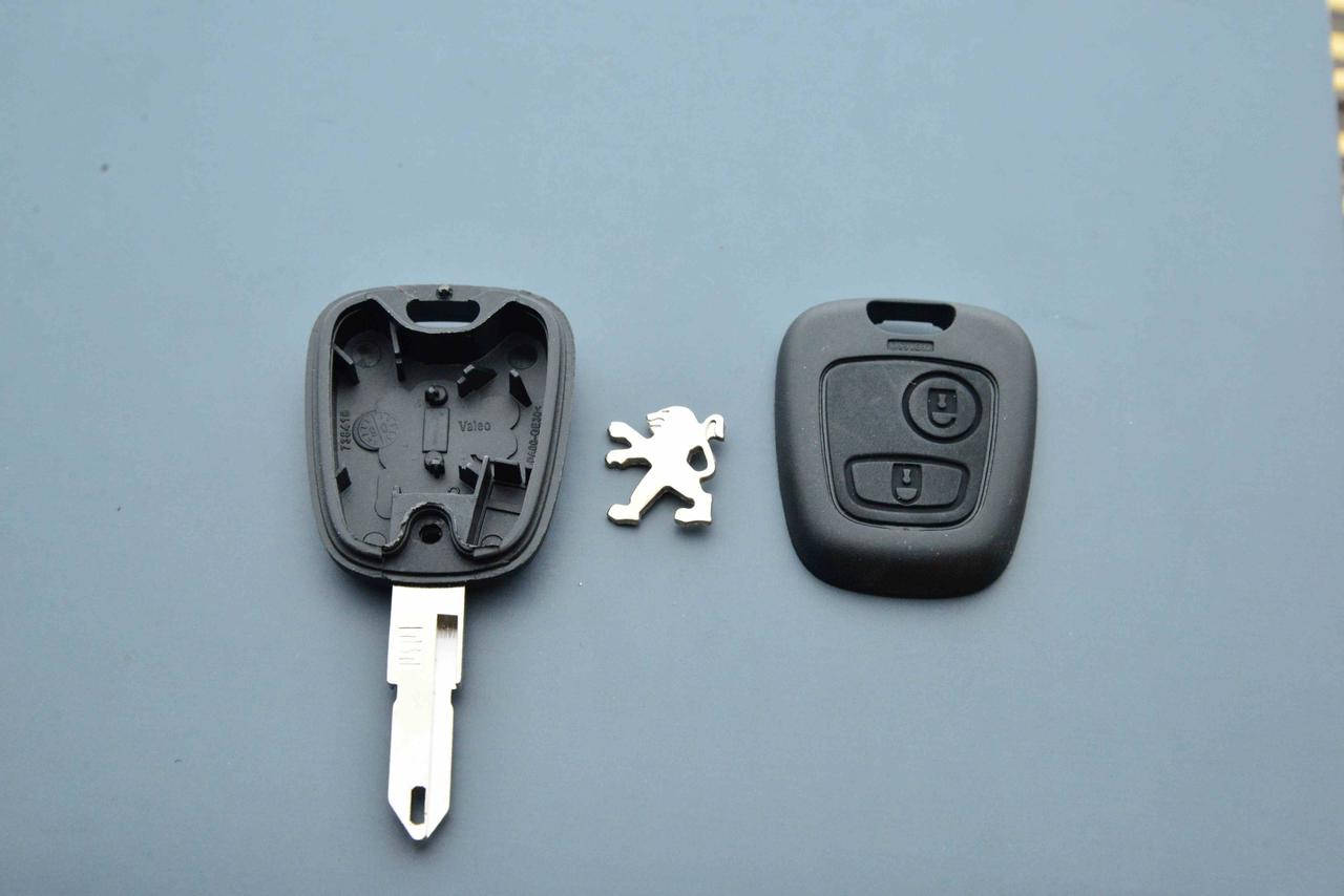 

Корпус ключа для PEUGEOT (Пежо) 206, 2 - кнопки, лезвие NE73