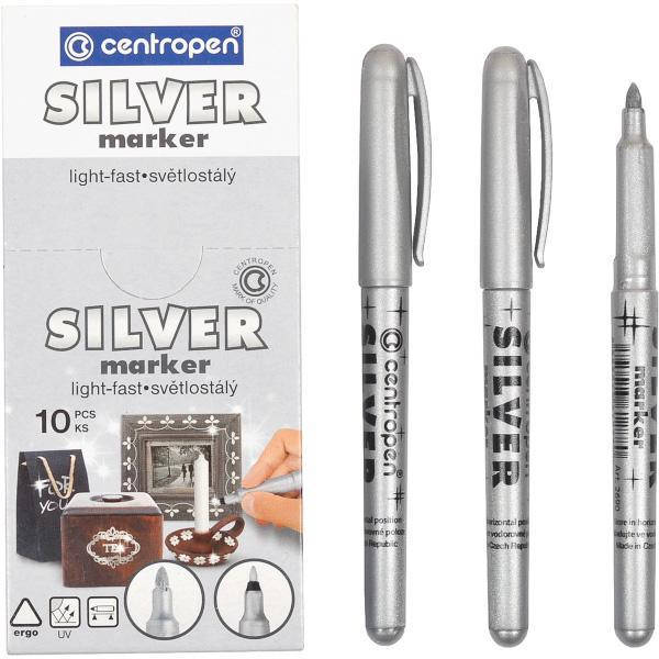 

Маркер серебряный 2690 Centropen, Серебро
