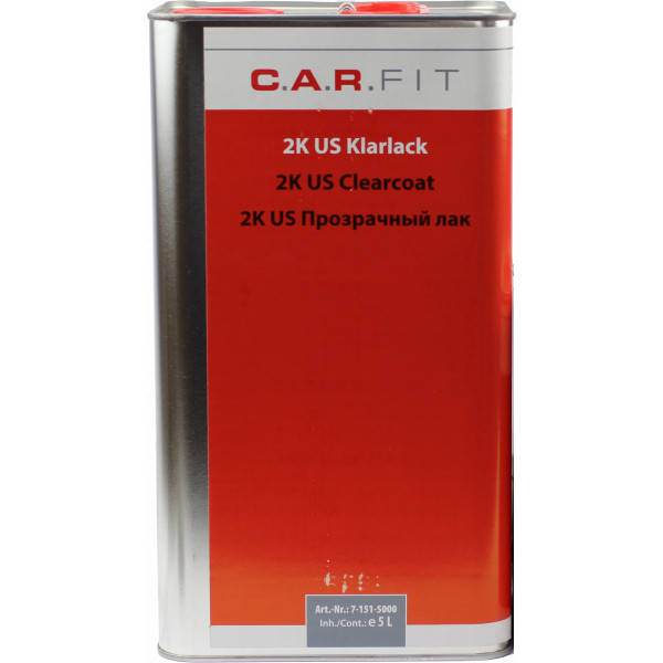 

Прозрачный лак US 2:1 (5 л) C.A.R. FIT 7-151-5000 (Германия)